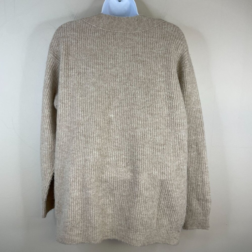 Antonio Melani Womens WOOL ALPACA Sweater Size L Beige QUIET LUXURY Neutral - Picture 3 of 11